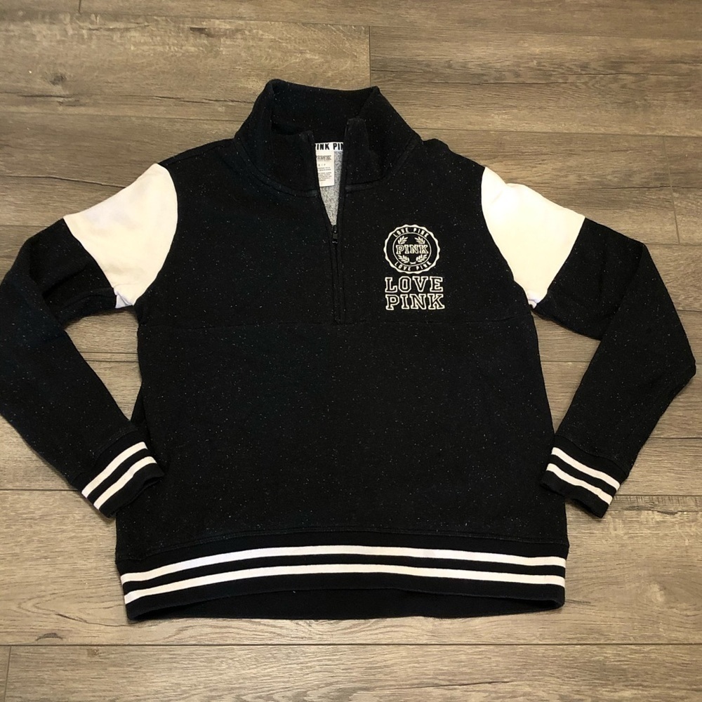 VICTORIA'S SECRET Pink High Neck  Half Zip Sweater